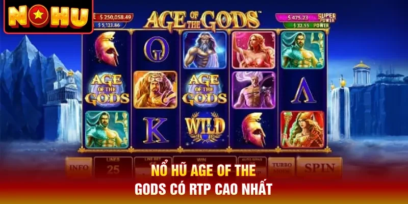 Nổ hũ Age Of The Gods có RTP cao nhất