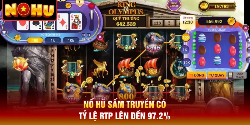 Nổ hũ sấm truyền có tỷ lệ RTP lên đến 97.2%